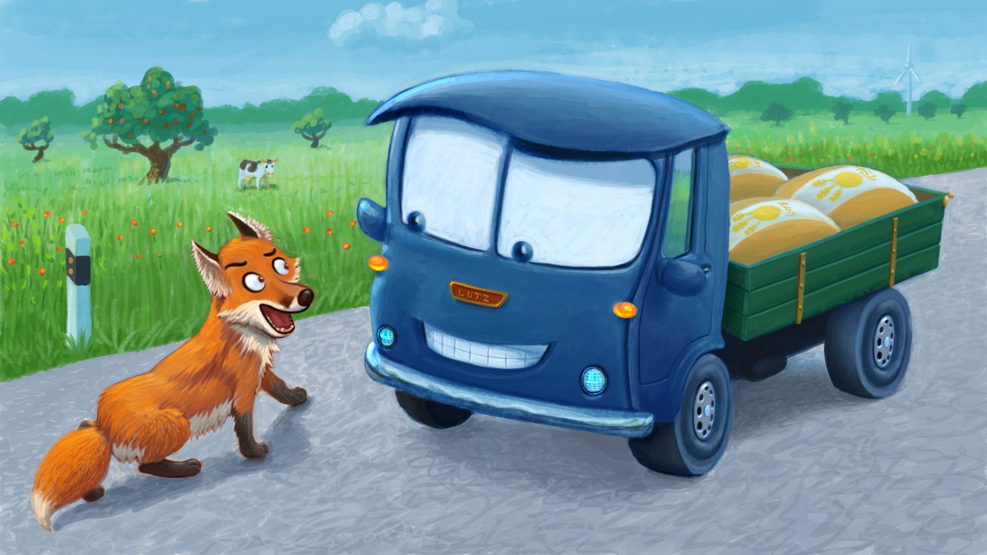 Laster_Michael_blau mit Fuchs